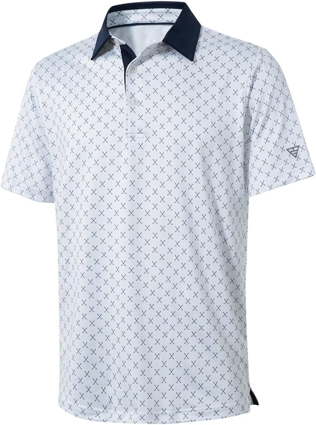 Golf Shirts for Men Dry Fit Short Sleeve Print Performance Moisture Wicking...