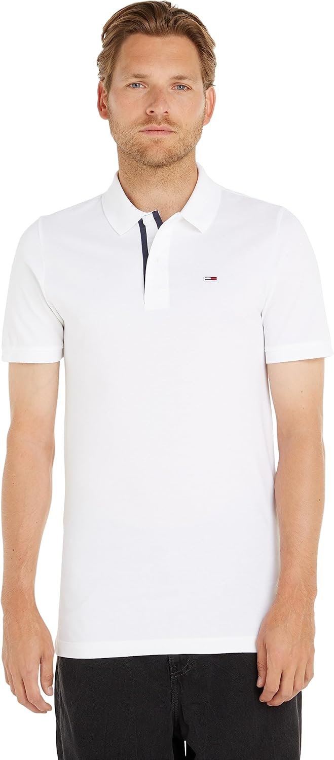 Tommy Jeans TJM Slim Placket Polo S/S Men's