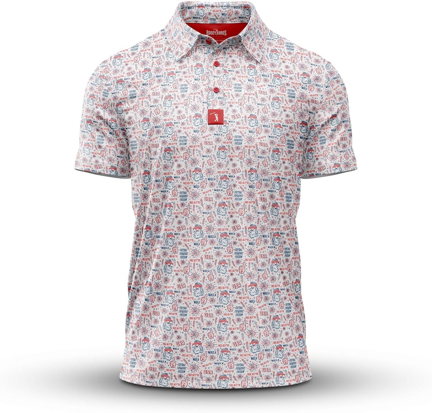 Bogey Bros Golf Polo Shirt for Men – 4 Way Stretch Short Sleeve, UPF 50,...