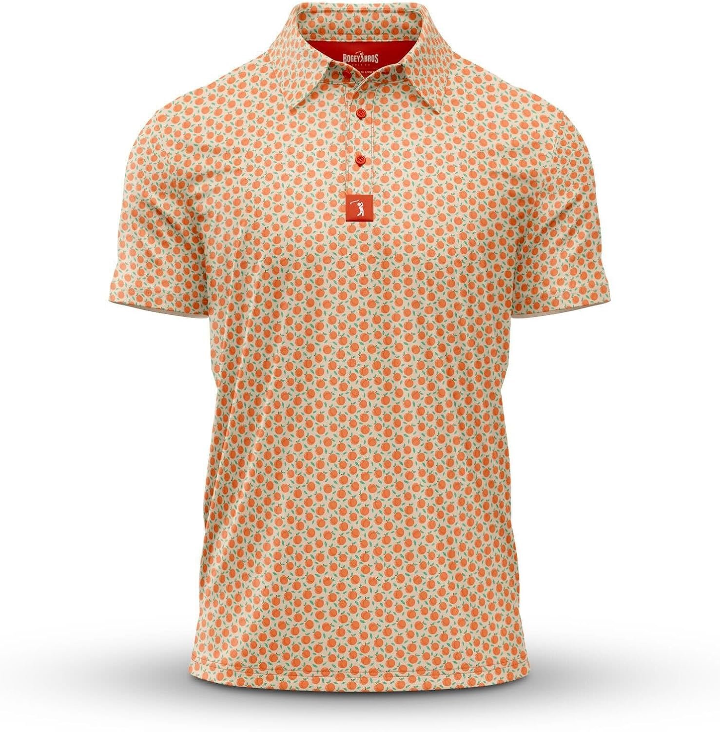 Bogey Bros Golf Polo Shirt for Men – Peaches (Yellow)
