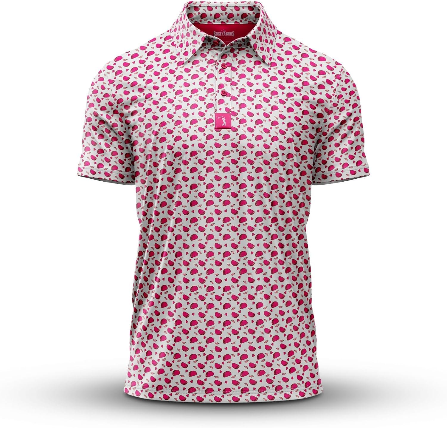 Bogey Bros Golf Polo Shirt for Men (Red)