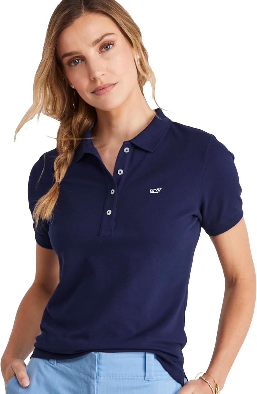 Vineyard Vines Women's Polo, Nautical Navy