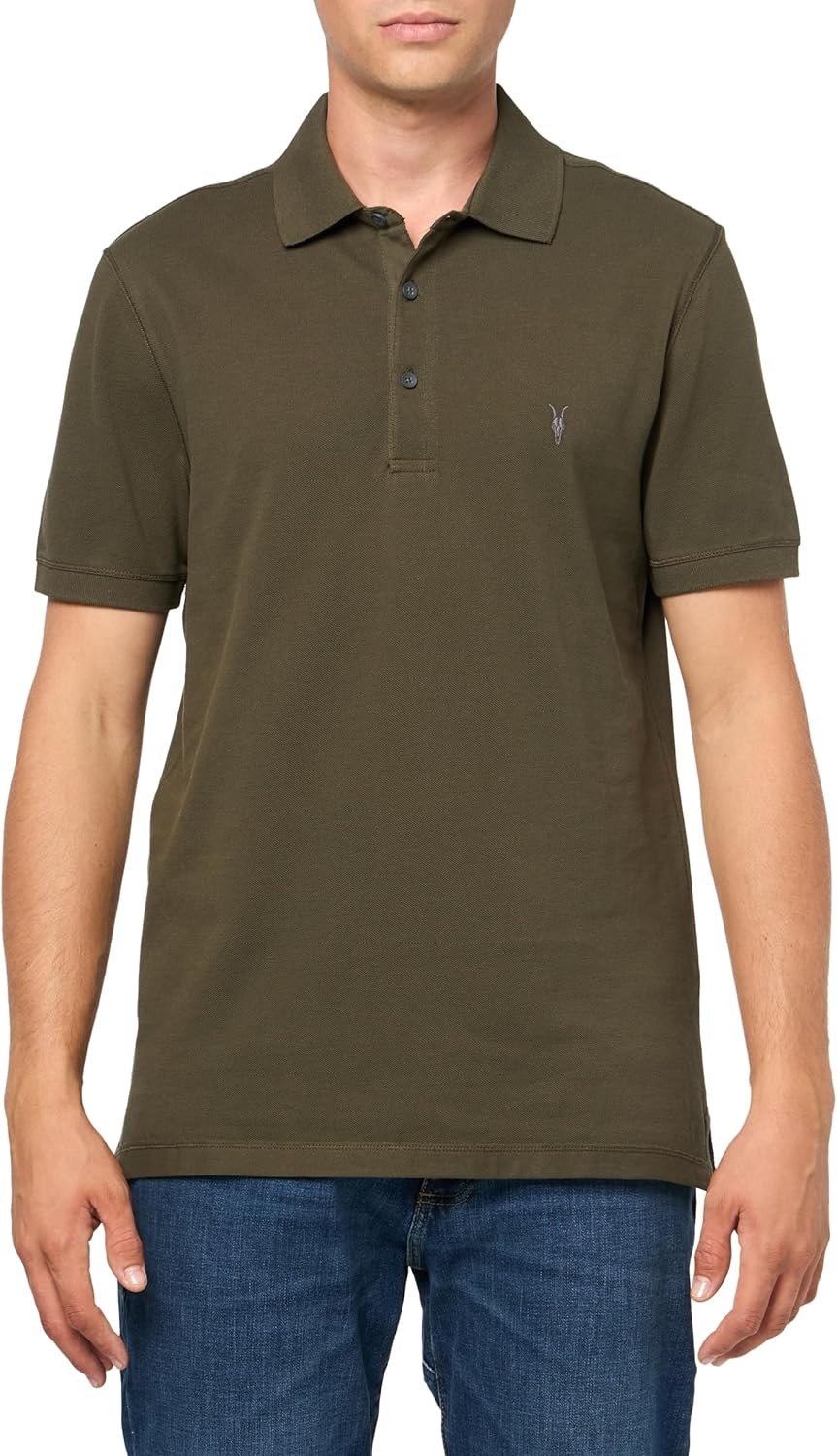 AllSaints Reform Short Sleeve Polo (Green)