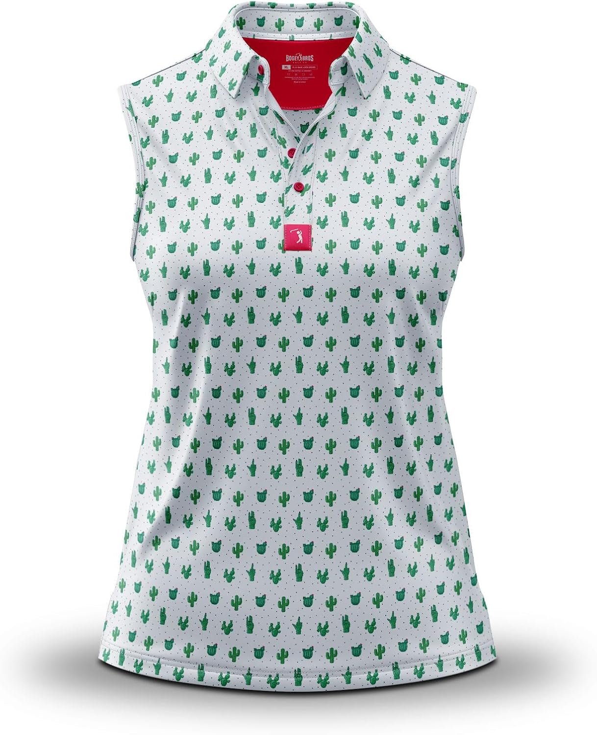 Bogey Bros Sleeveless Golf Polo for Women – Athletic Fit, UPF 50, Moisture Wicking