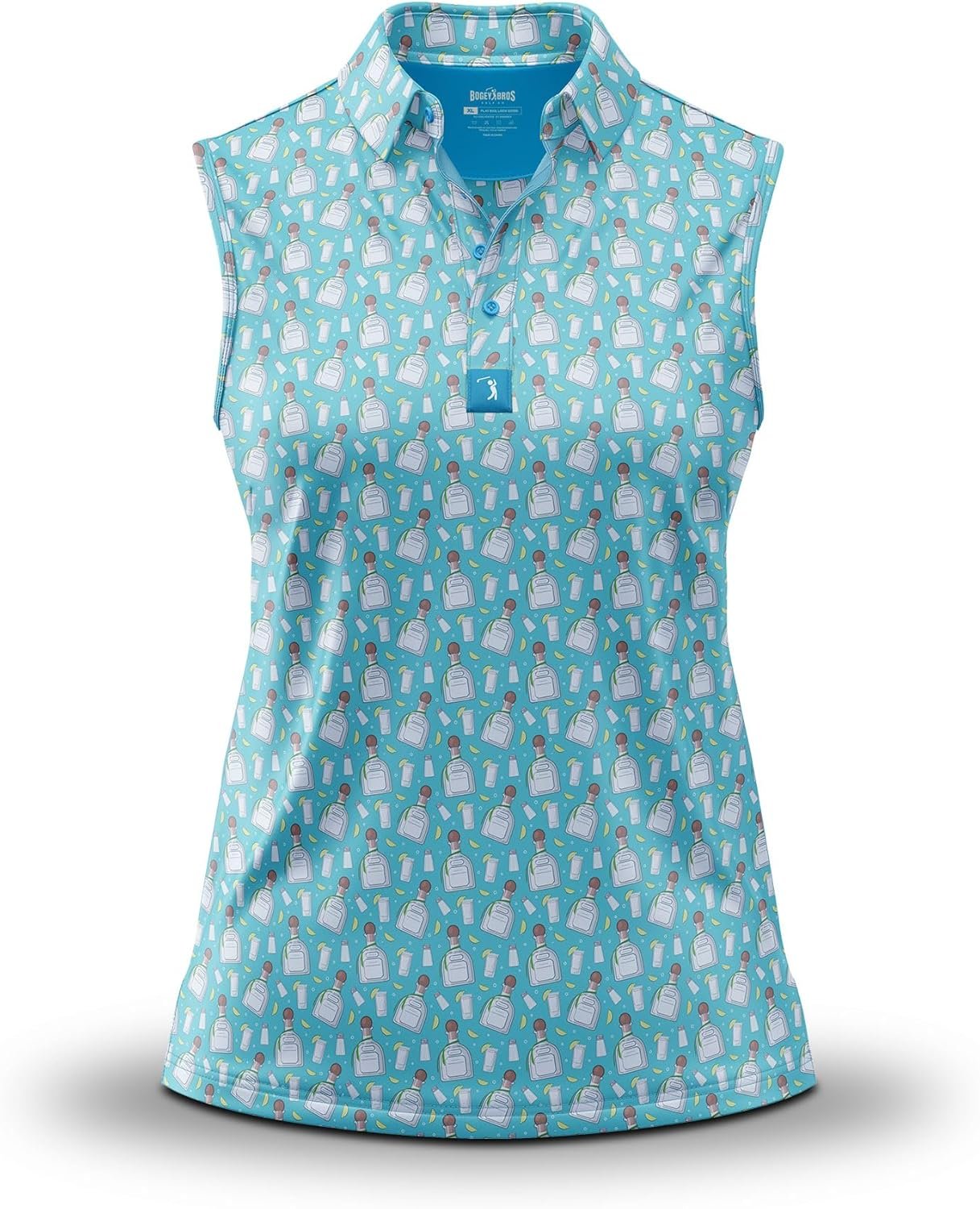 Bogey Bros Sleeveless Golf Polo for Women – Athletic Fit, UPF 50, Moisture Wicking