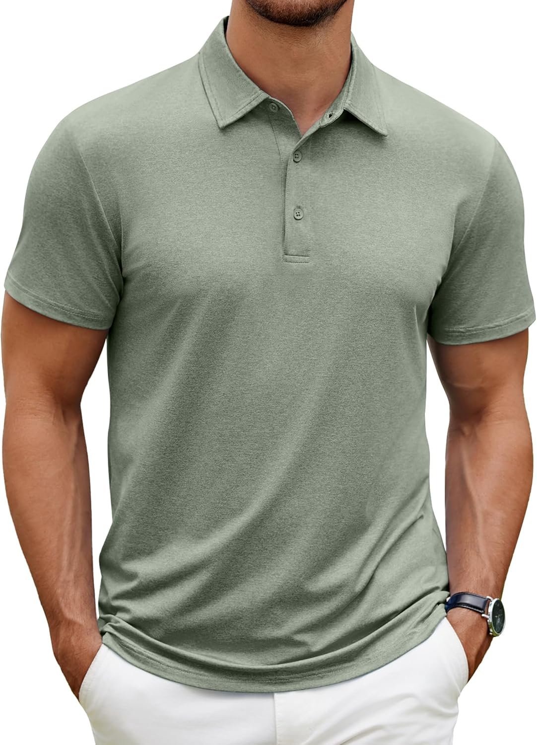 COOFANDY Men's Polo Shirt Golf Quick Dry Performance Short Sleeve Moisture...