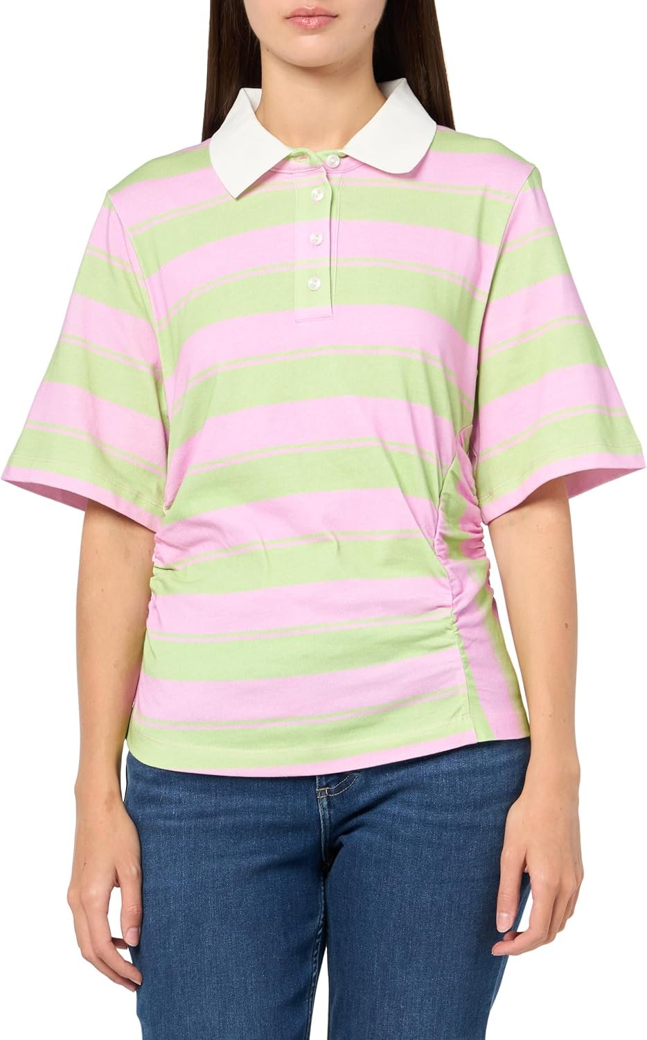 BAUM UND PFERDGARTEN Women's Judite Polo Top (Phalaenopsis Football)
