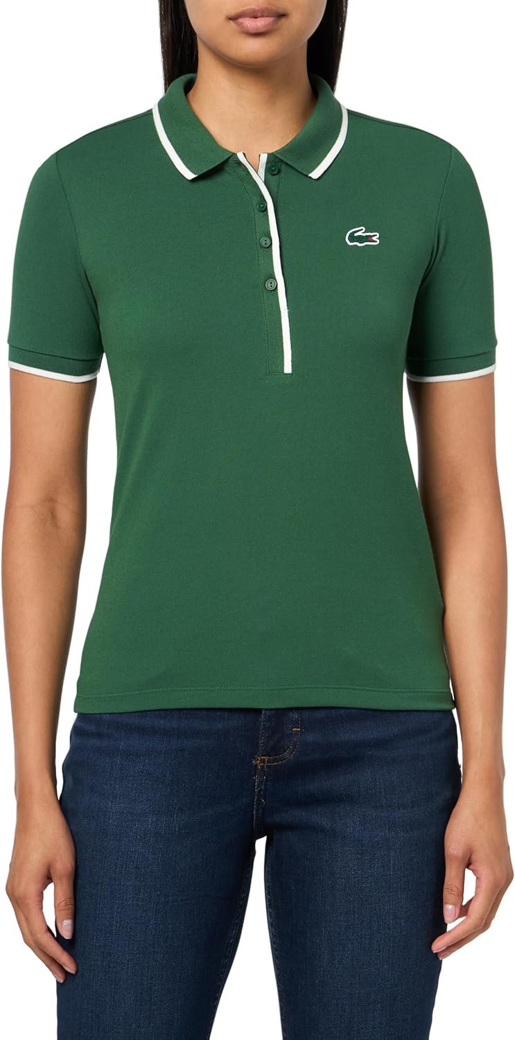 Lacoste Women's Sport Regular Fit Tennis Heat Regulating Polo Shirt
