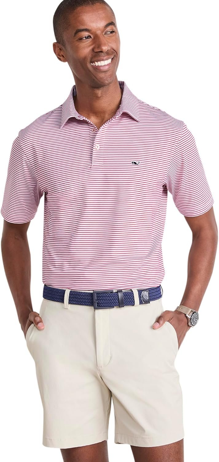 Vineyard Vines Men's Bradley Stripe Sankaty Polo