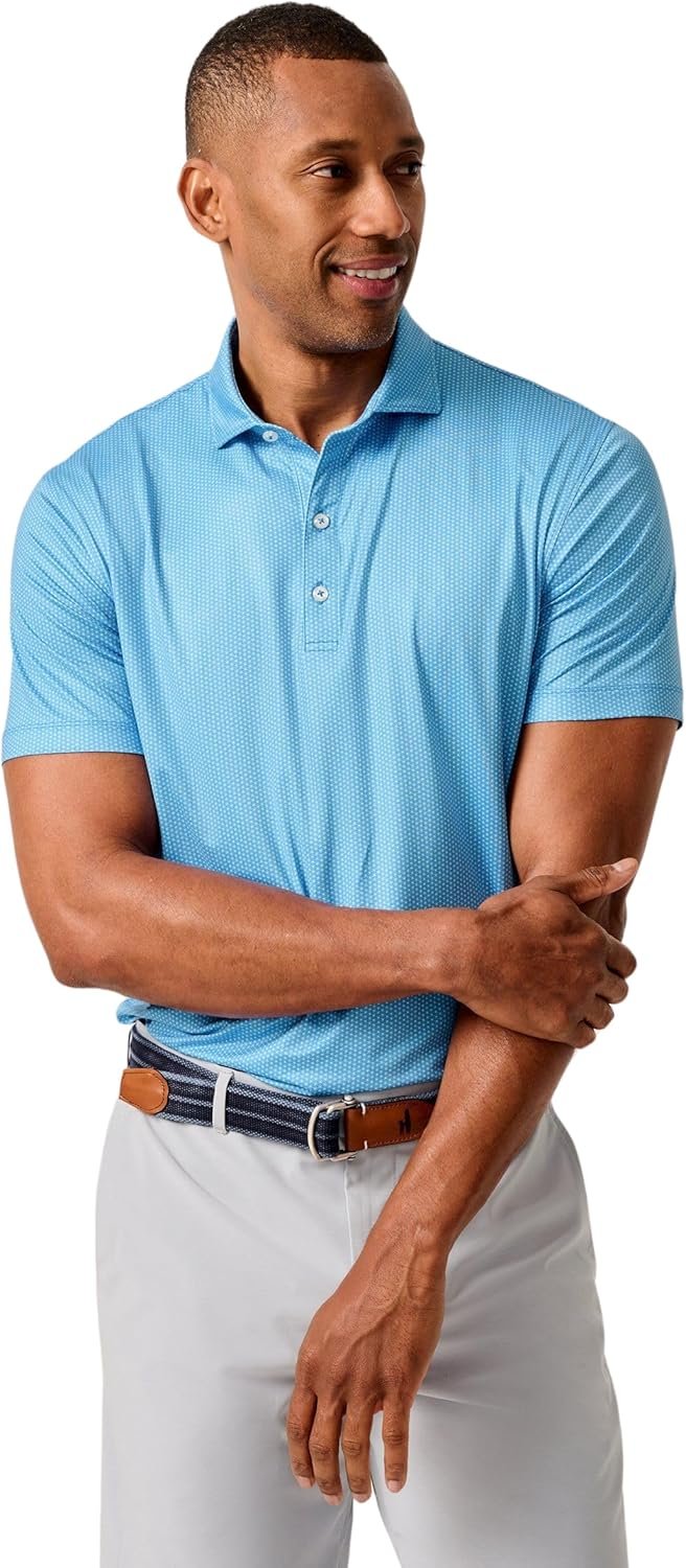 johnnie-O Marlin Polo | Men's Featherweight Performance Polo | Moisture-Wicking...