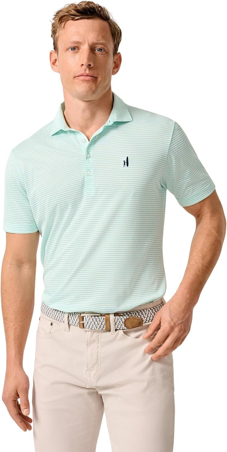 johnnie-O Dru Polo | Men's Performance Mesh Polo | Moisture-Wicking | Stretch |...