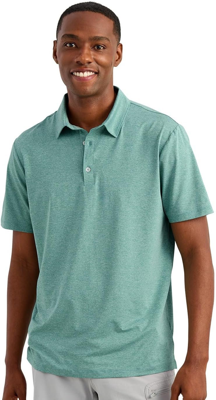 HUK Men's Pursuit, Performance Short Sleeve Polo Shirt